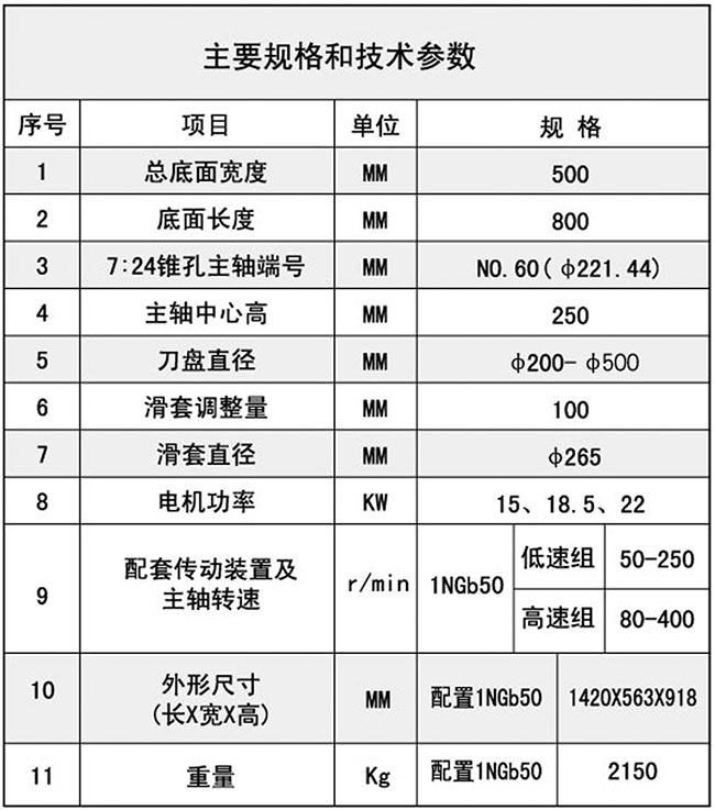 1TX50銑削茄子视频黄色官网技術參數